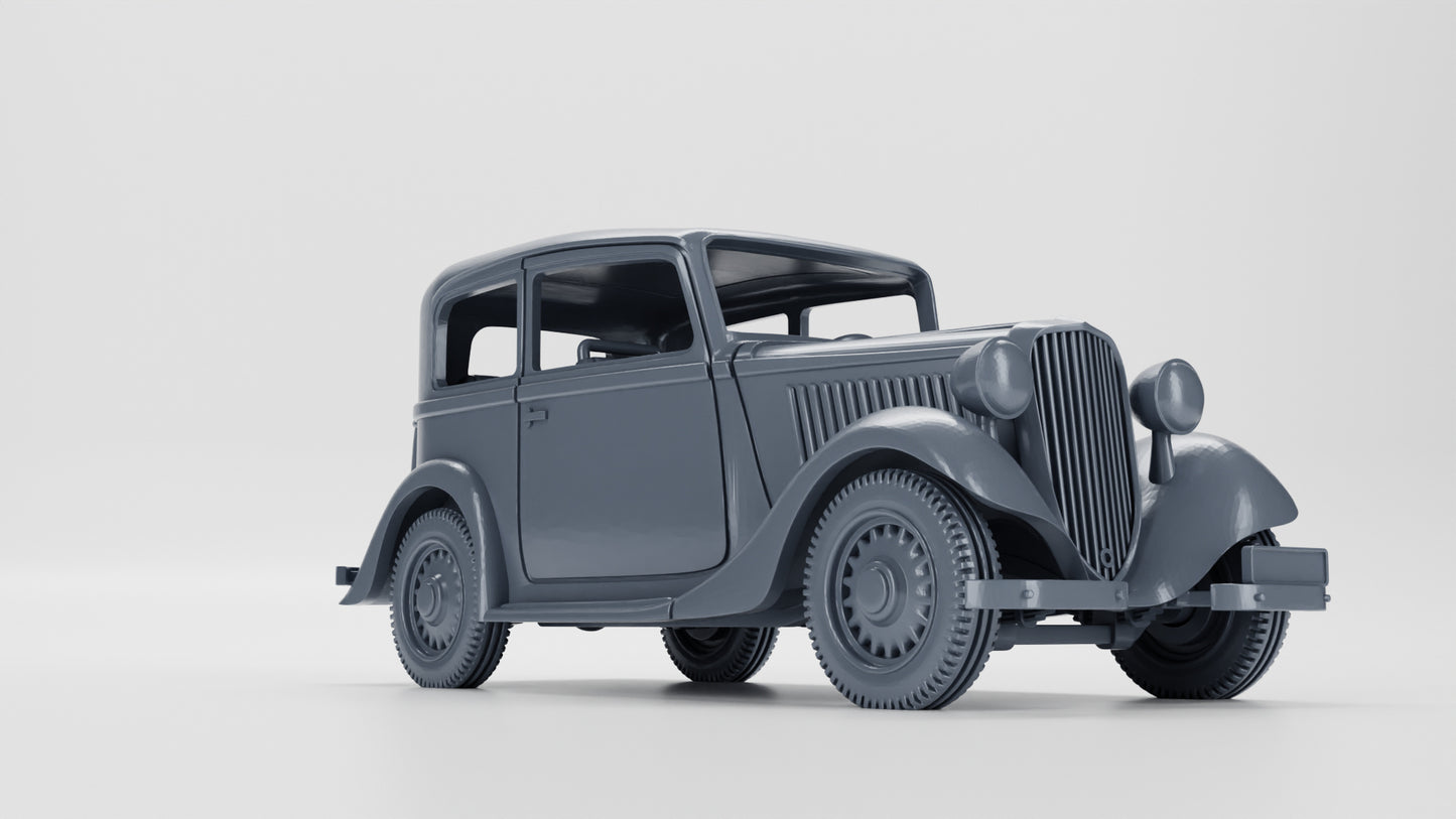 Wargame 3d Fiat 508C Balilla (Italy, WW2) 15mm e 28mm