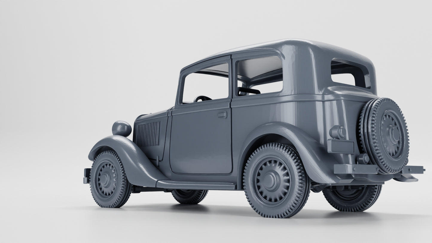 Wargame 3d Fiat 508C Balilla (Italy, WW2) 15mm e 28mm