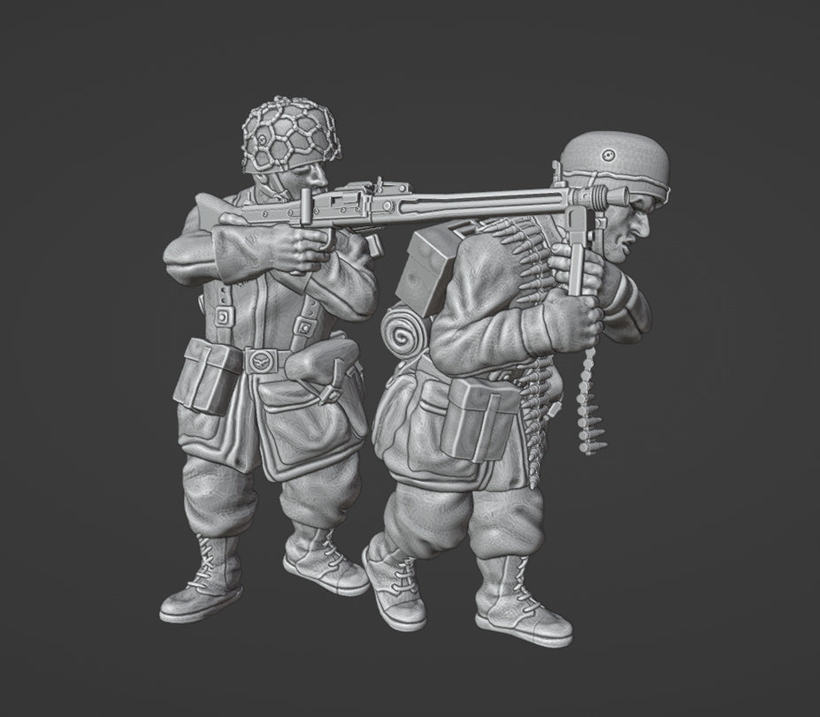 Colonel Muller Miniatures German Fallschirmjager MG42 Team 28mm