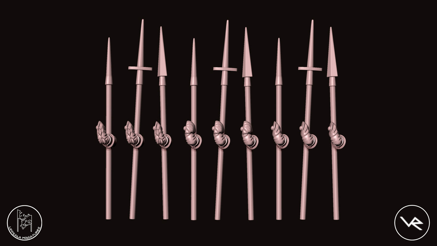RIGHT ARM COMPAGNIE DI VENTURA 15th CENTURY 28mm_1/72 TARGONIERI SET 2