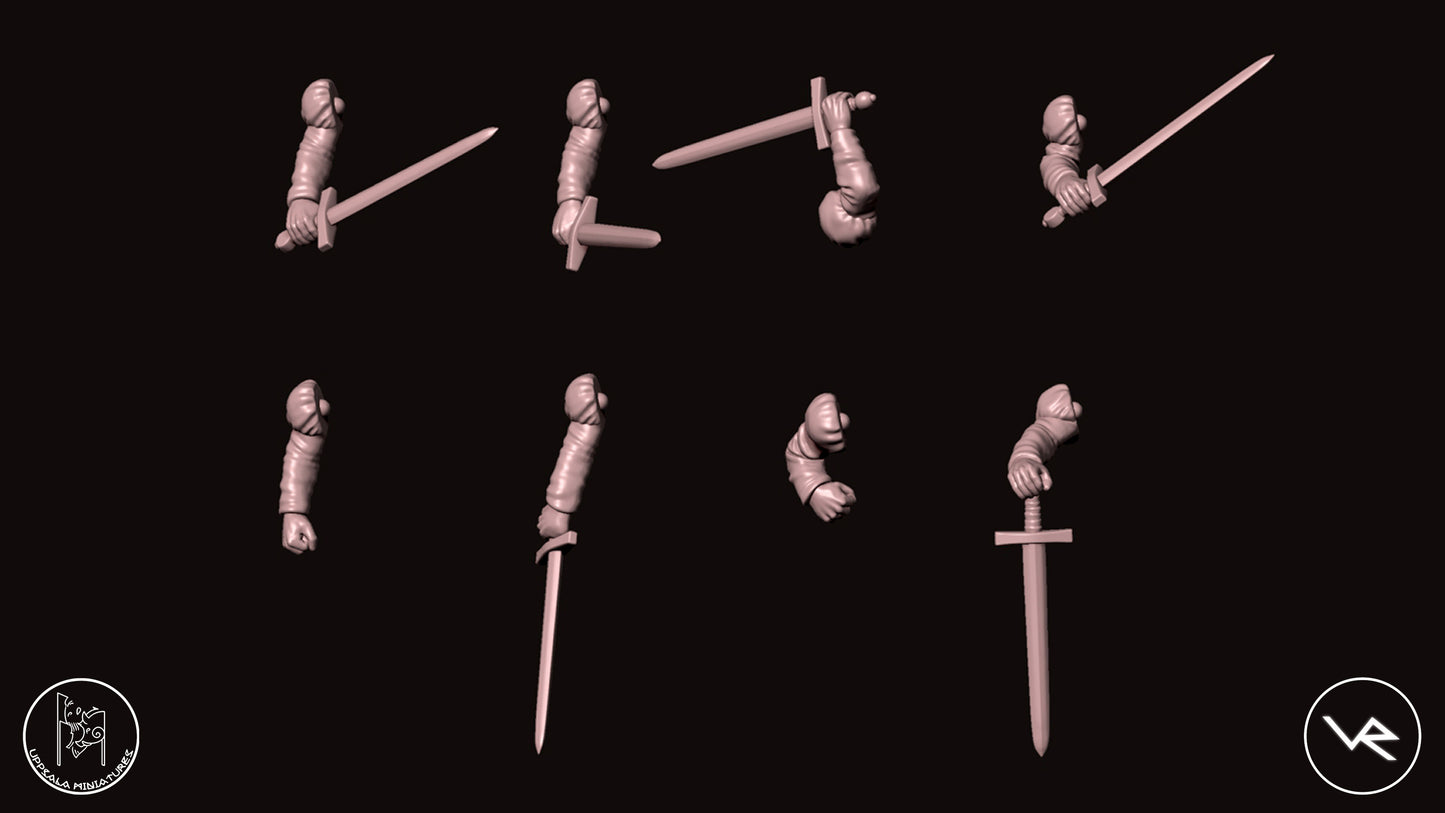 RIGHT ARMS COMPAGNIE DI VENTURA 15th CENTURY 28mm_1/72 ROTELLIERI