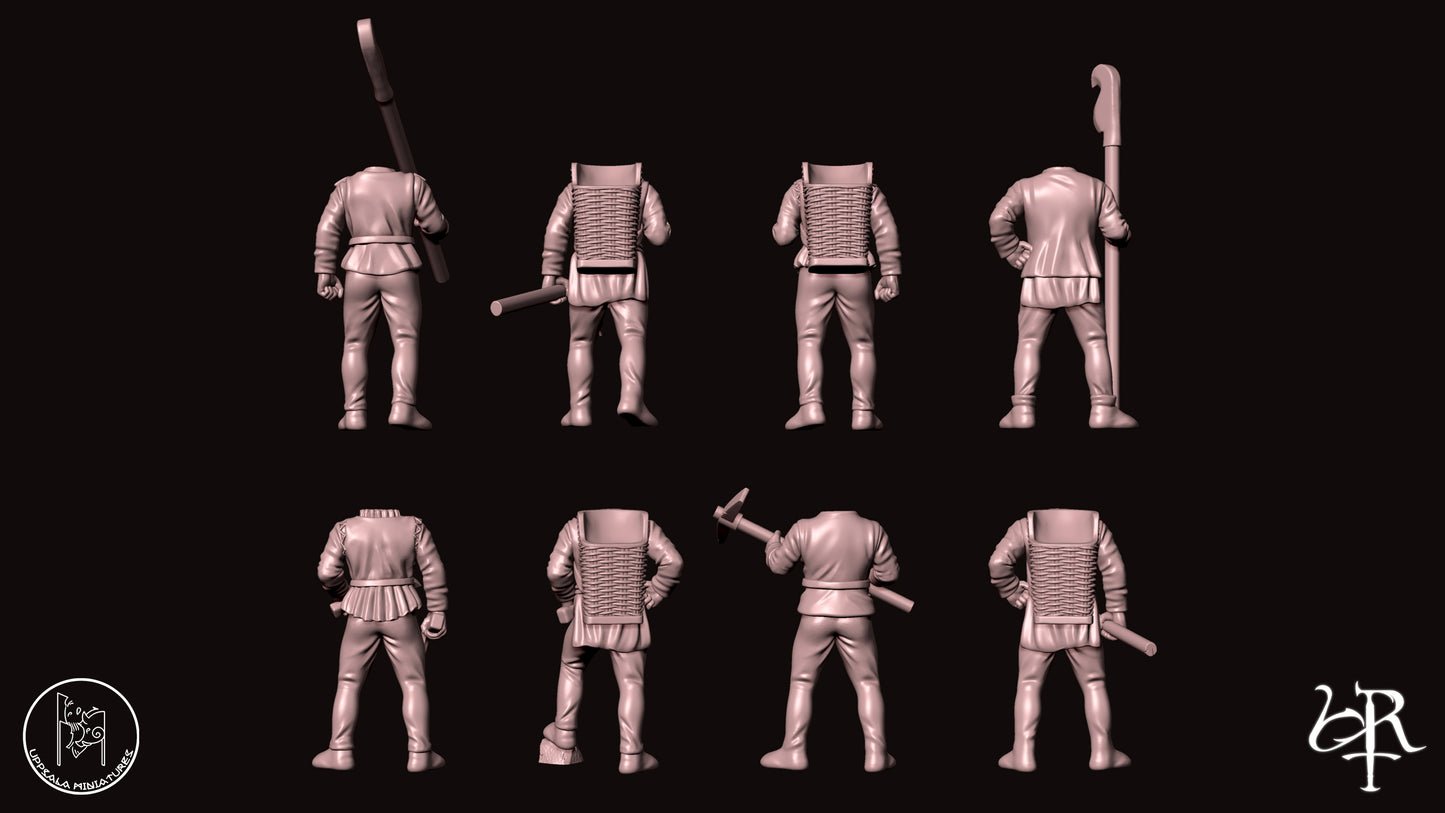 SAPPERS COMPAGNIE DI VENTURA 15th CENTURY 28mm_1/72 SET 1