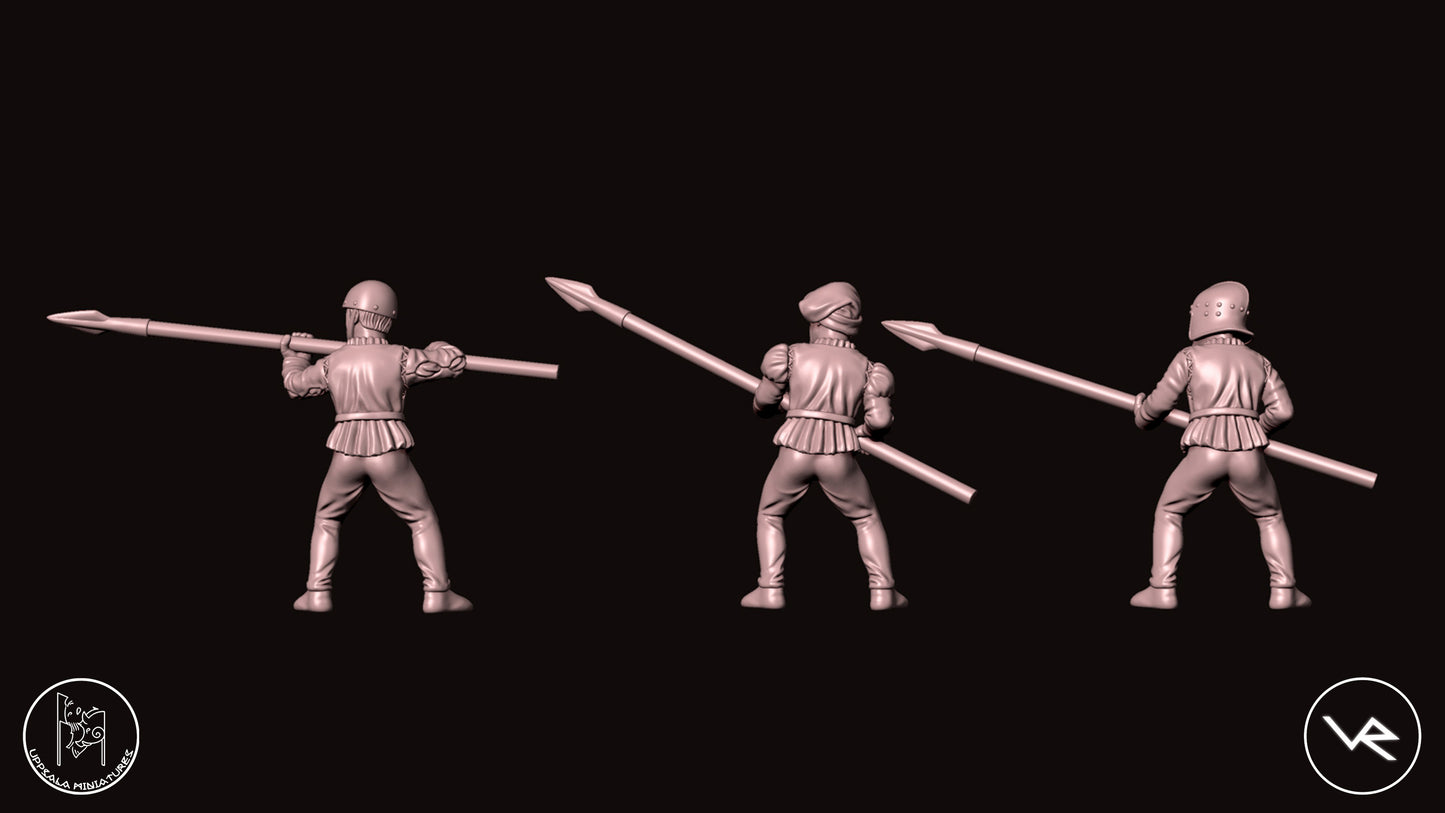 LANZELONGHE COMPAGNIE DI VENTURA 15th CENTURY 28mm_1/72 SET 2