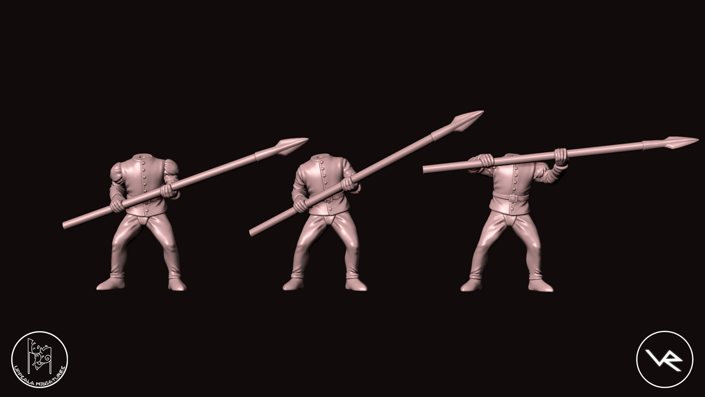 LANZELONGHE COMPAGNIE DI VENTURA 15th CENTURY 28mm_1/72 SET 1