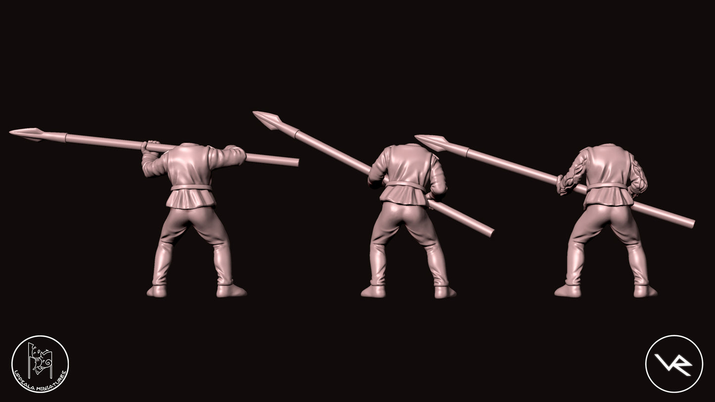 LANZELONGHE COMPAGNIE DI VENTURA 15th CENTURY 28mm_1/72 SET 2