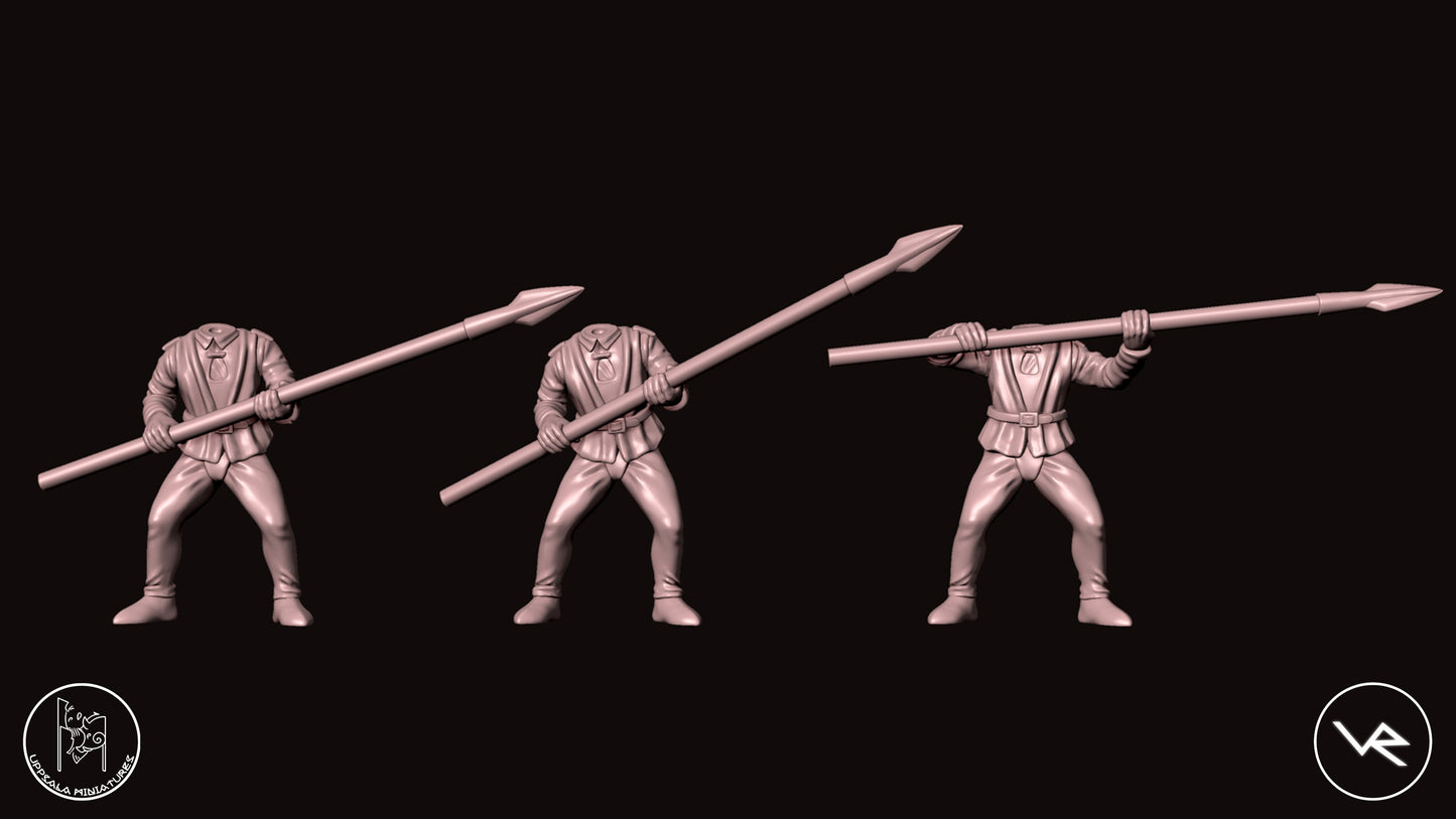 LANZELONGHE COMPAGNIE DI VENTURA 15th CENTURY 28mm_1/72 SET 2
