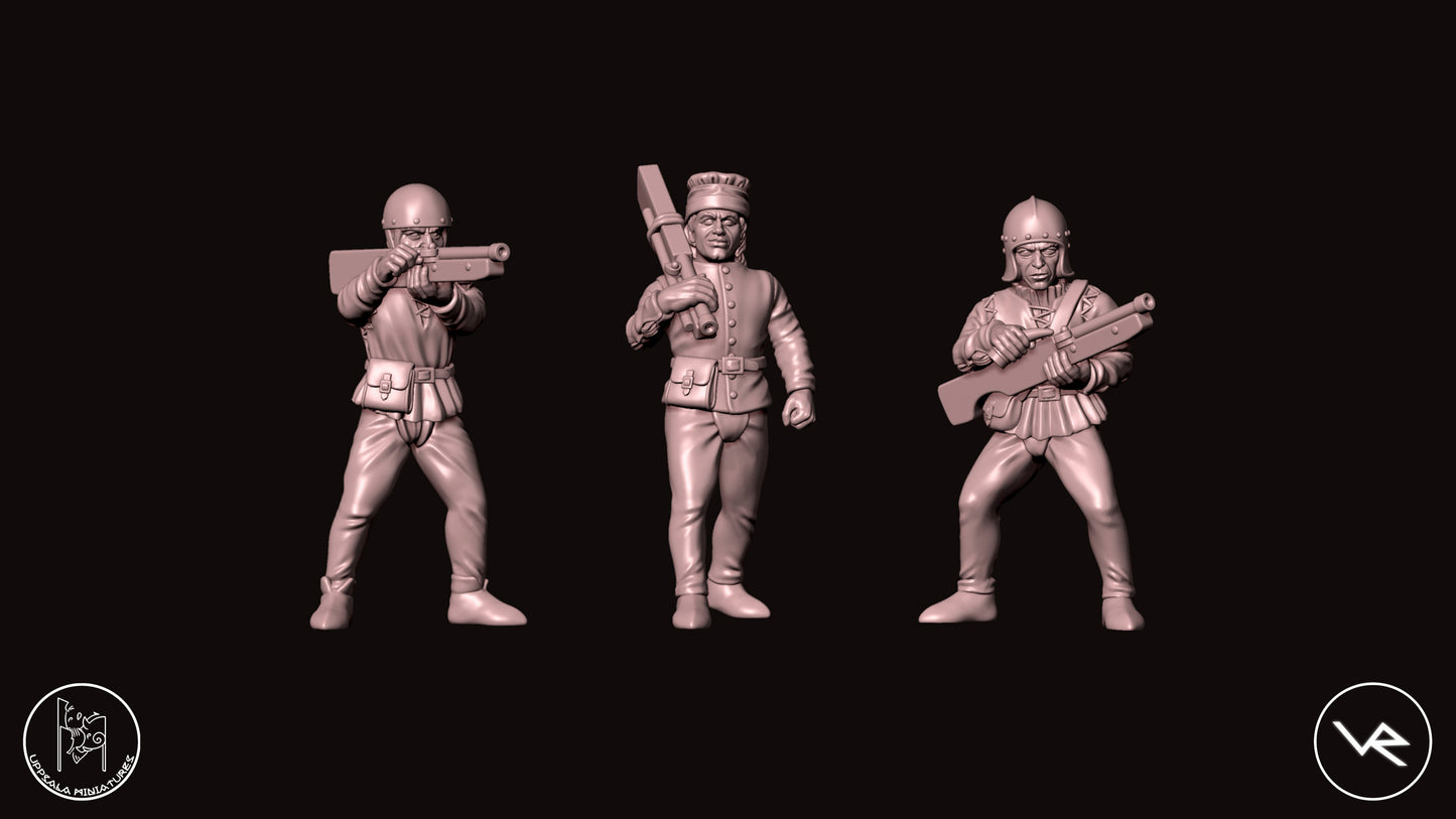 SCHIOPPETTIERI COMPAGNIE DI VENTURA 15th CENTURY 28mm_1/72 SET 2