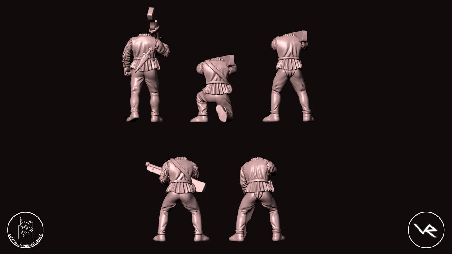 SCHIOPPETTIERI COMPAGNIE DI VENTURA 15th CENTURY 28mm_1/72 SET 2