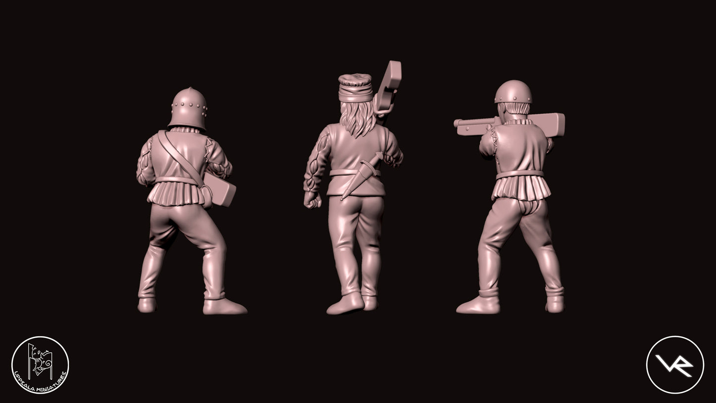 SCHIOPPETTIERI COMPAGNIE DI VENTURA 15th CENTURY 28mm_1/72 SET 2