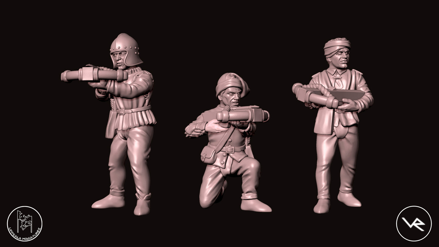 BALESTRIERI COMPAGNIE DI VENTURA 15th CENTURY 28mm_1/72 SET 3