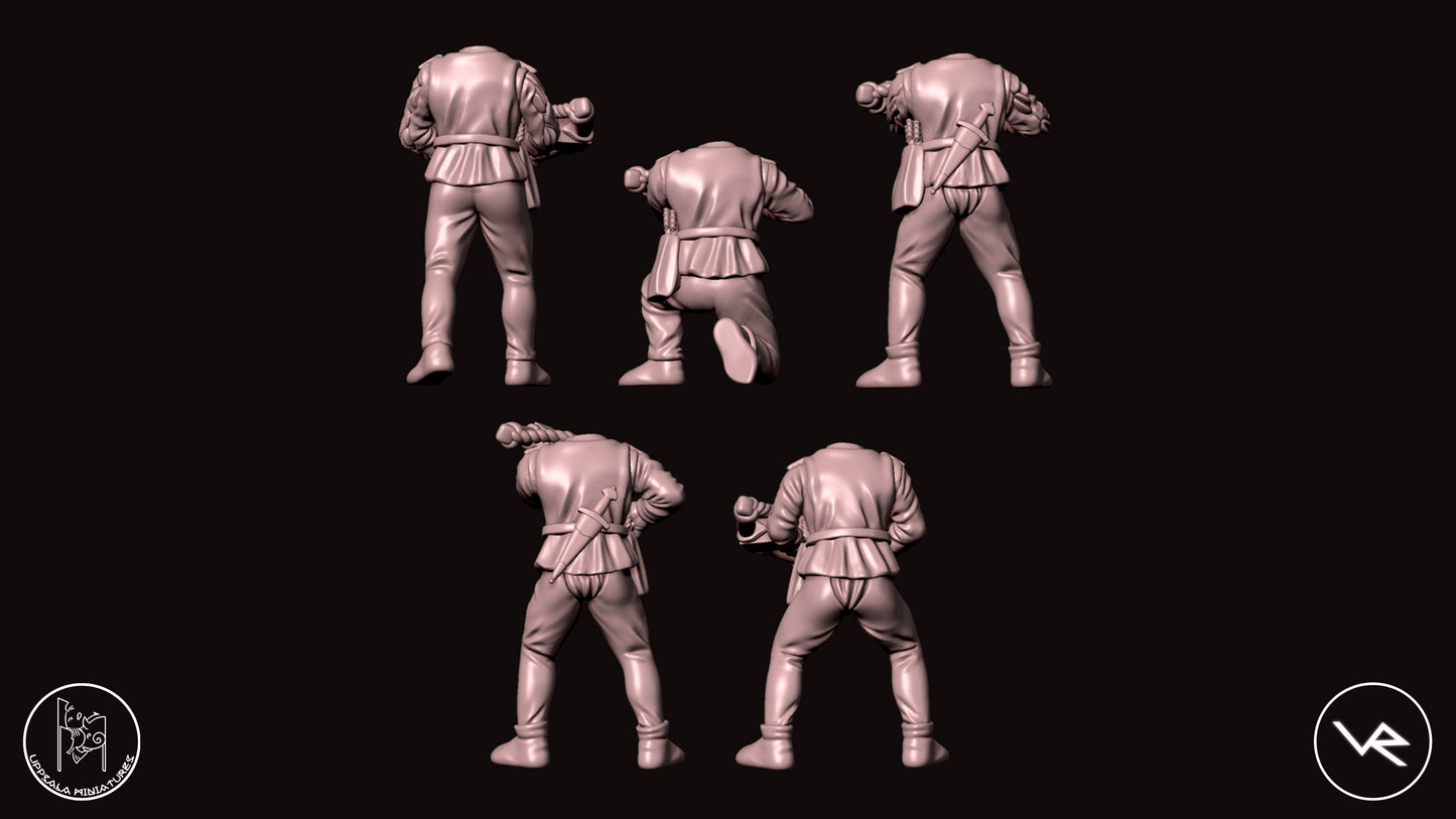 BALESTRIERI COMPAGNIE DI VENTURA 15th CENTURY 28mm_1/72 SET 1
