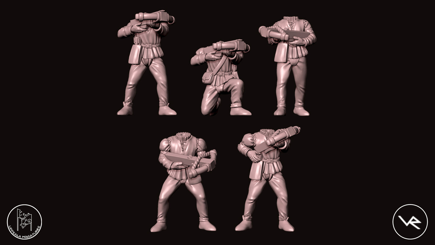 BALESTRIERI COMPAGNIE DI VENTURA 15th CENTURY 28mm_1/72 SET 3