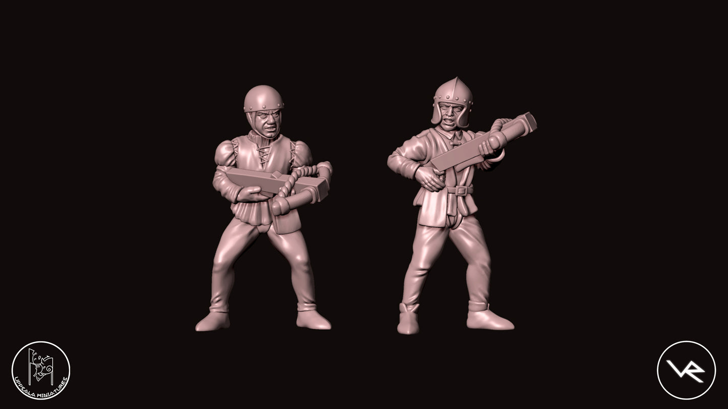 BALESTRIERI COMPAGNIE DI VENTURA 15th CENTURY 28mm_1/72 SET 3