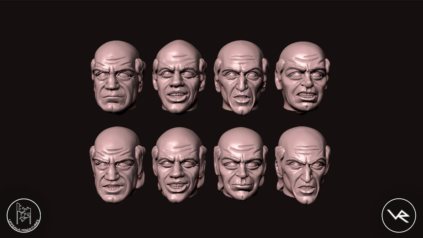 HEADS-TESTE COMPAGNIE DI VENTURA 15th CENTURY 28mm_1/72 STG 1