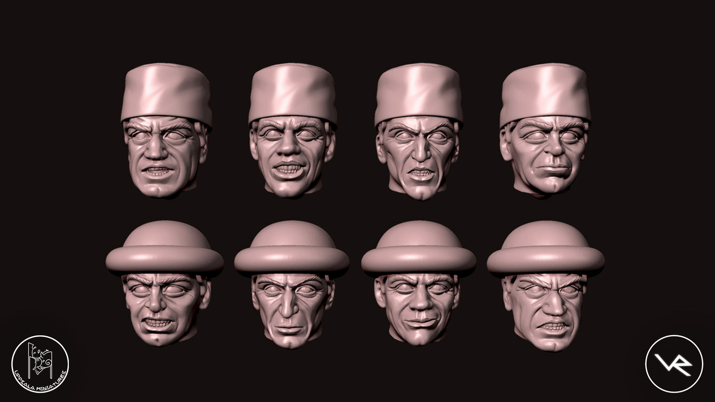HEADS-TESTE COMPAGNIE DI VENTURA 15th CENTURY 28mm_1/72 STG 2