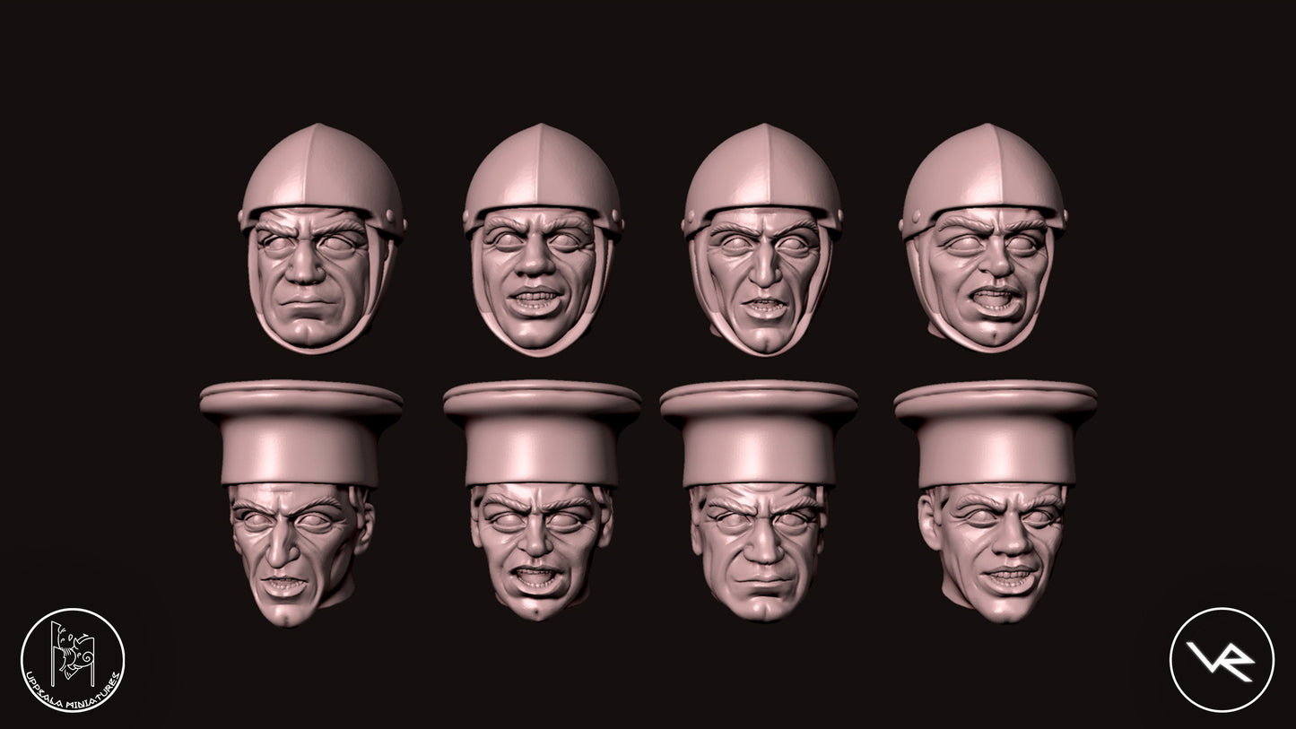 HEADS-TESTE COMPAGNIE DI VENTURA 15th CENTURY 28mm_1/72 STG 3