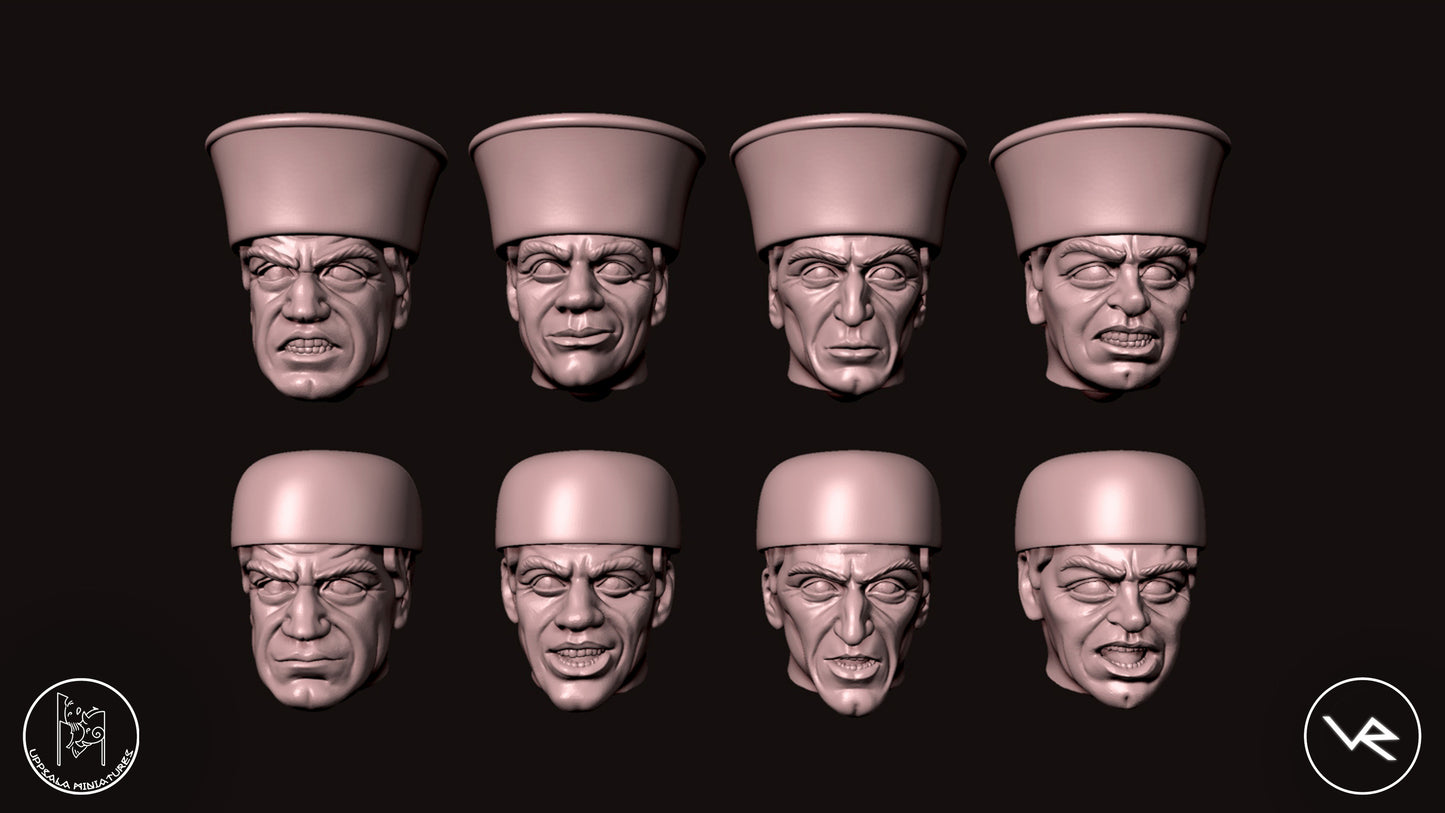HEADS-TESTE COMPAGNIE DI VENTURA 15th CENTURY 28mm_1/72 STG 4