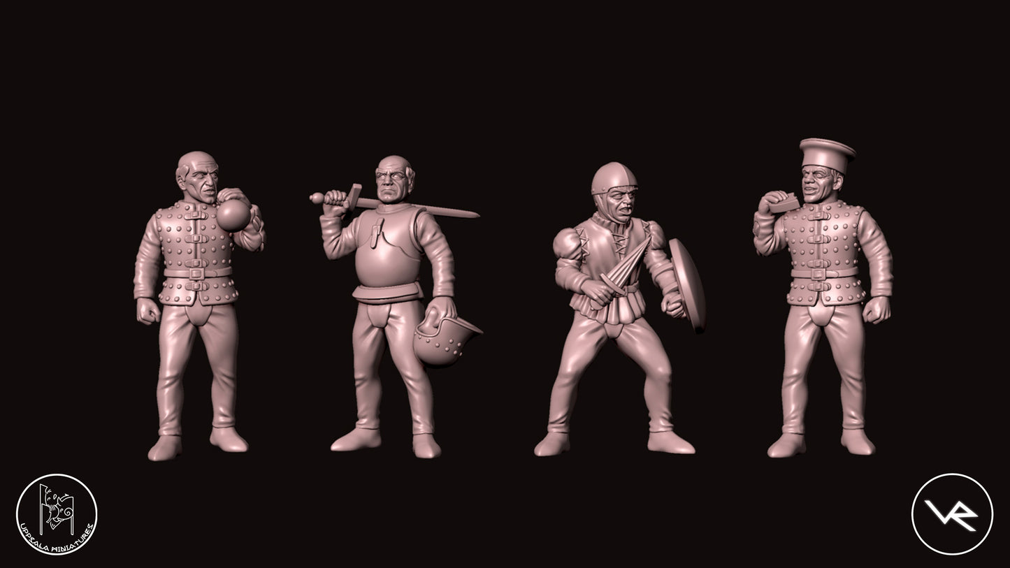 MIXED right and left arms COMPAGNIE DI VENTURA 15th CENTURY 28mm_1/72 STG A