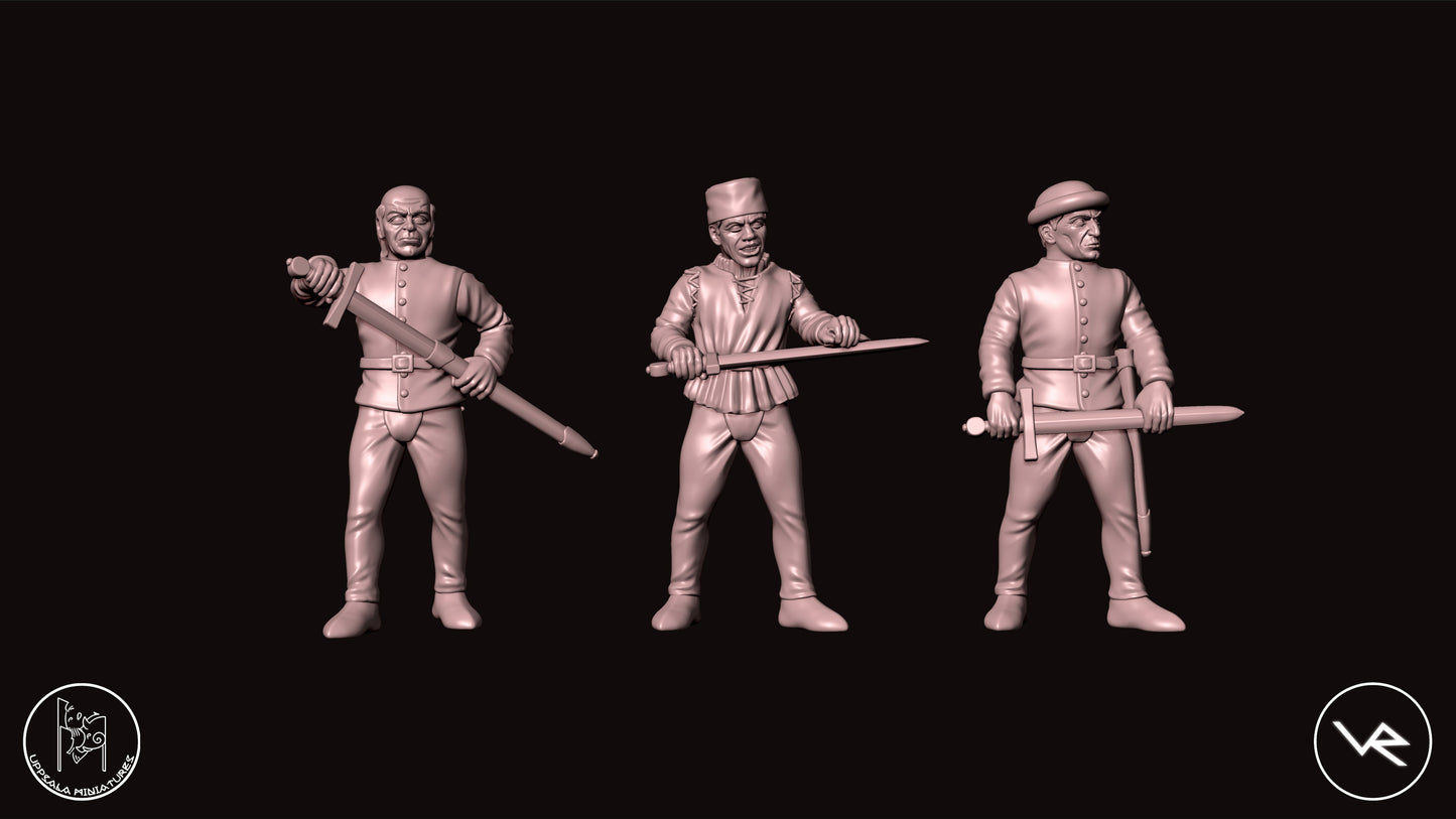 MIXED BODIES COMPAGNIE DI VENTURA 15th CENTURY 28mm_1/72 STG B