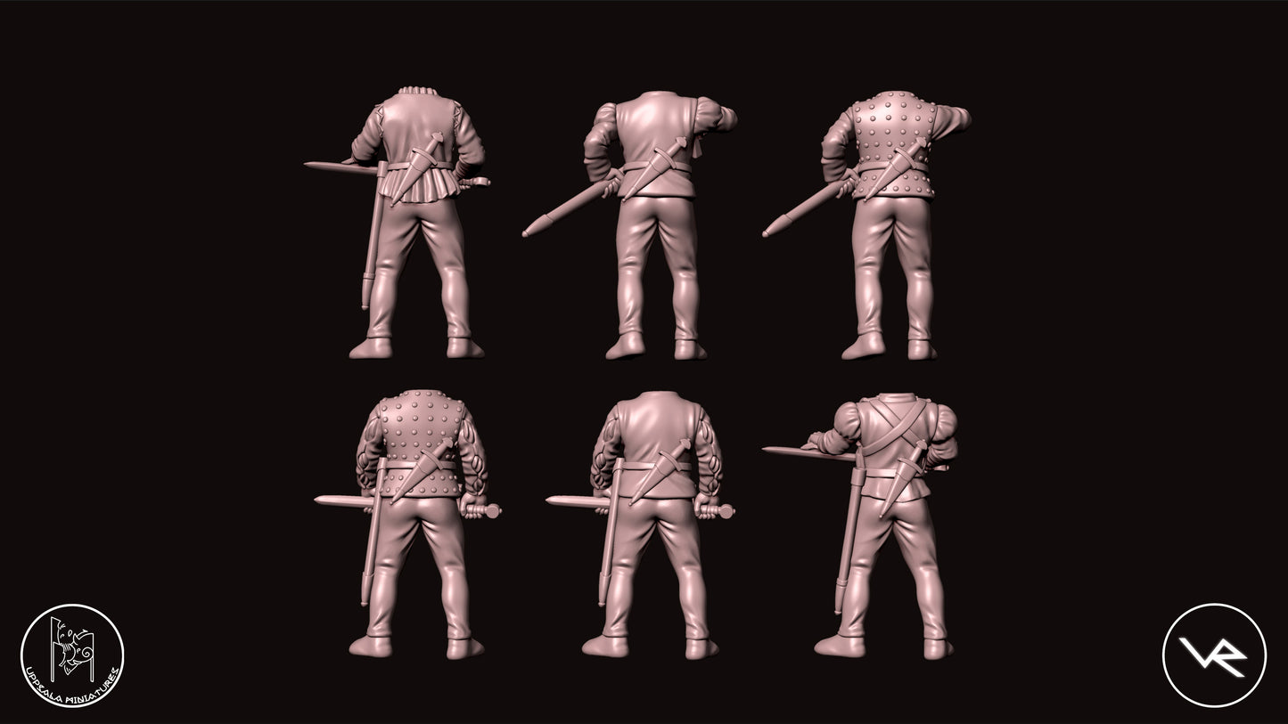 MIXED BODIES COMPAGNIE DI VENTURA 15th CENTURY 28mm_1/72 STG B