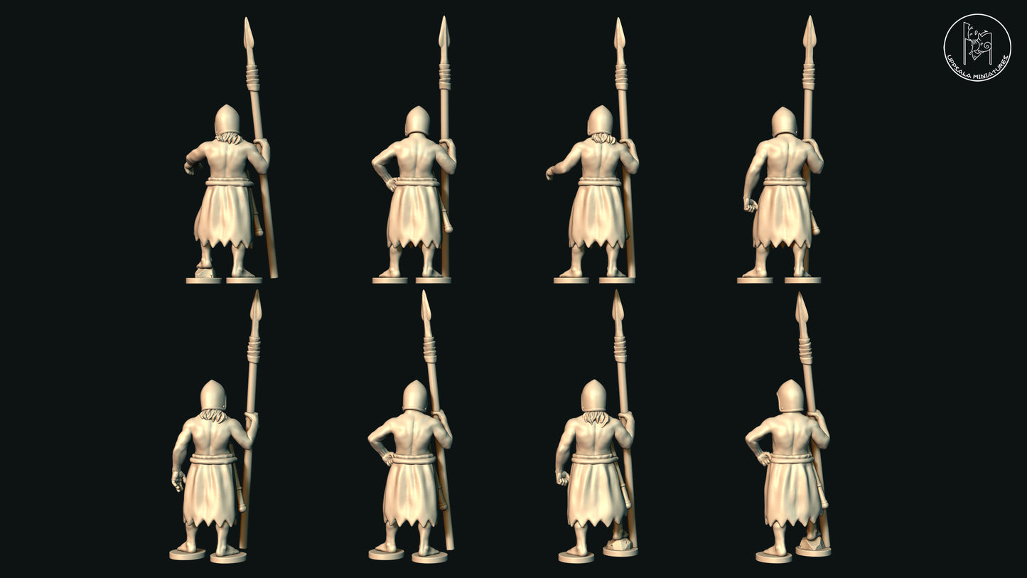 ERIDU SUMERIAN SPEARMEN LONG SPEAR 28mm