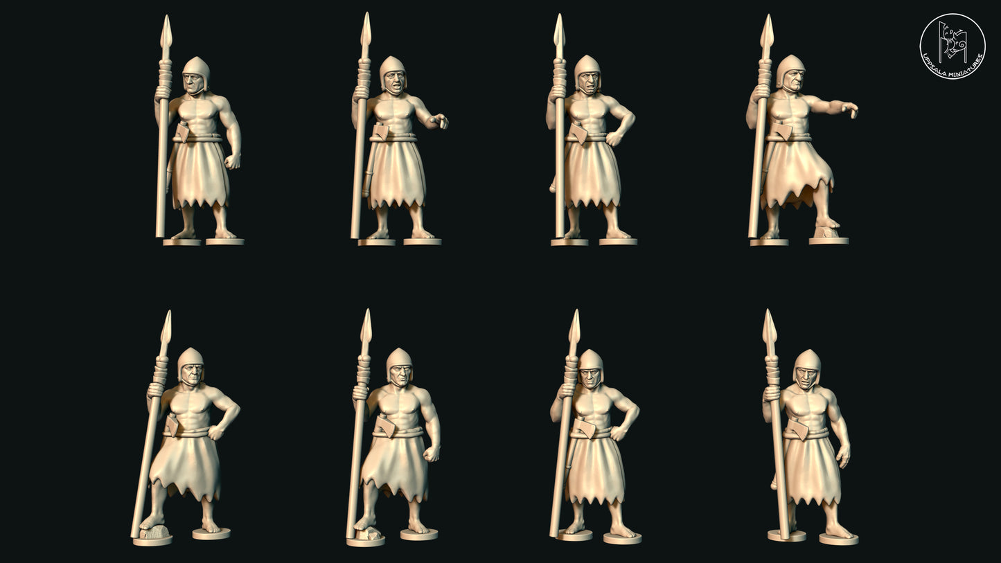 ERIDU SUMERIAN SPEARMEN SORT SPEAR 28mm