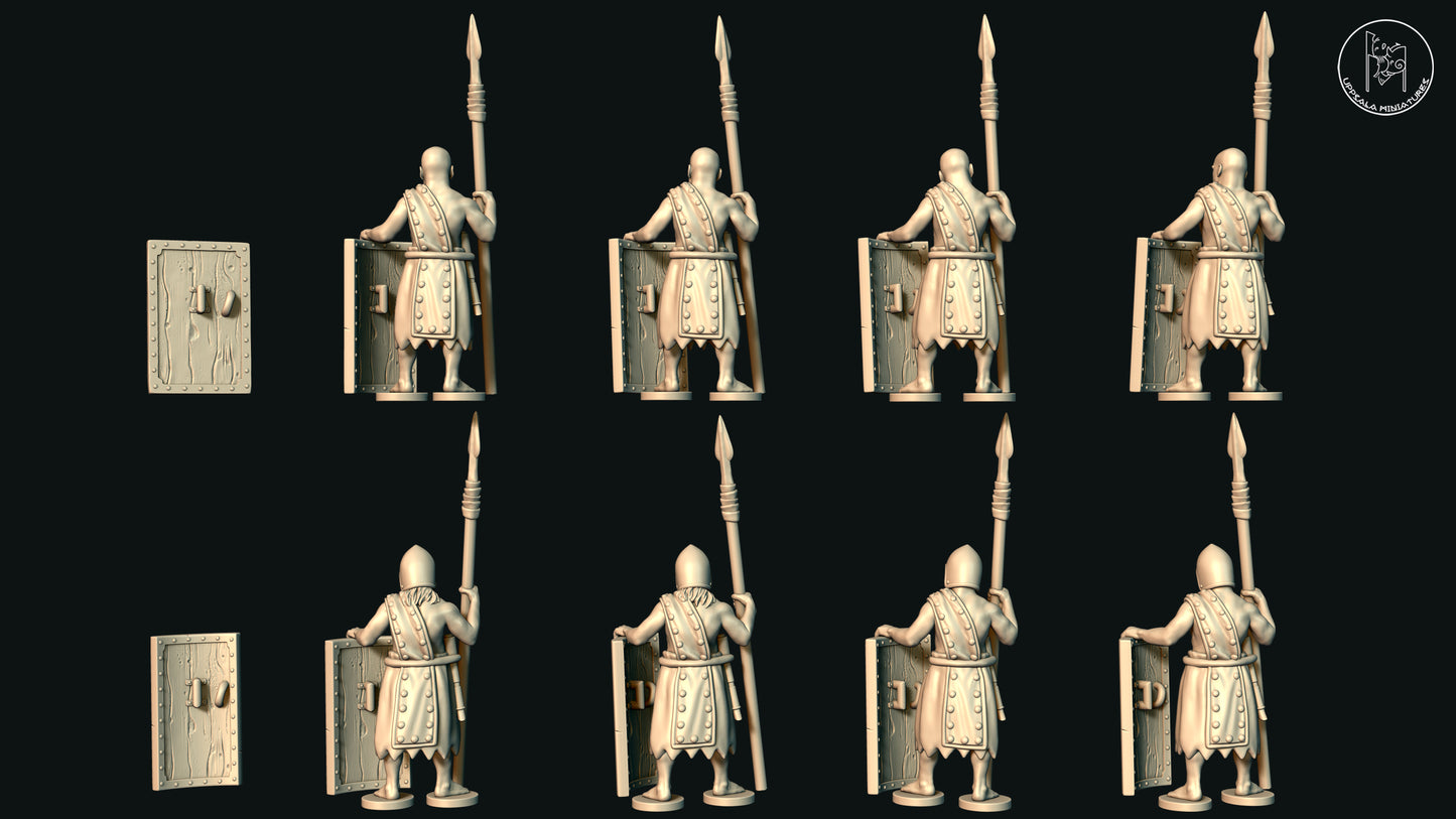 MARI SUMERIAN SPEARMEN LONG SPEAR 28mm