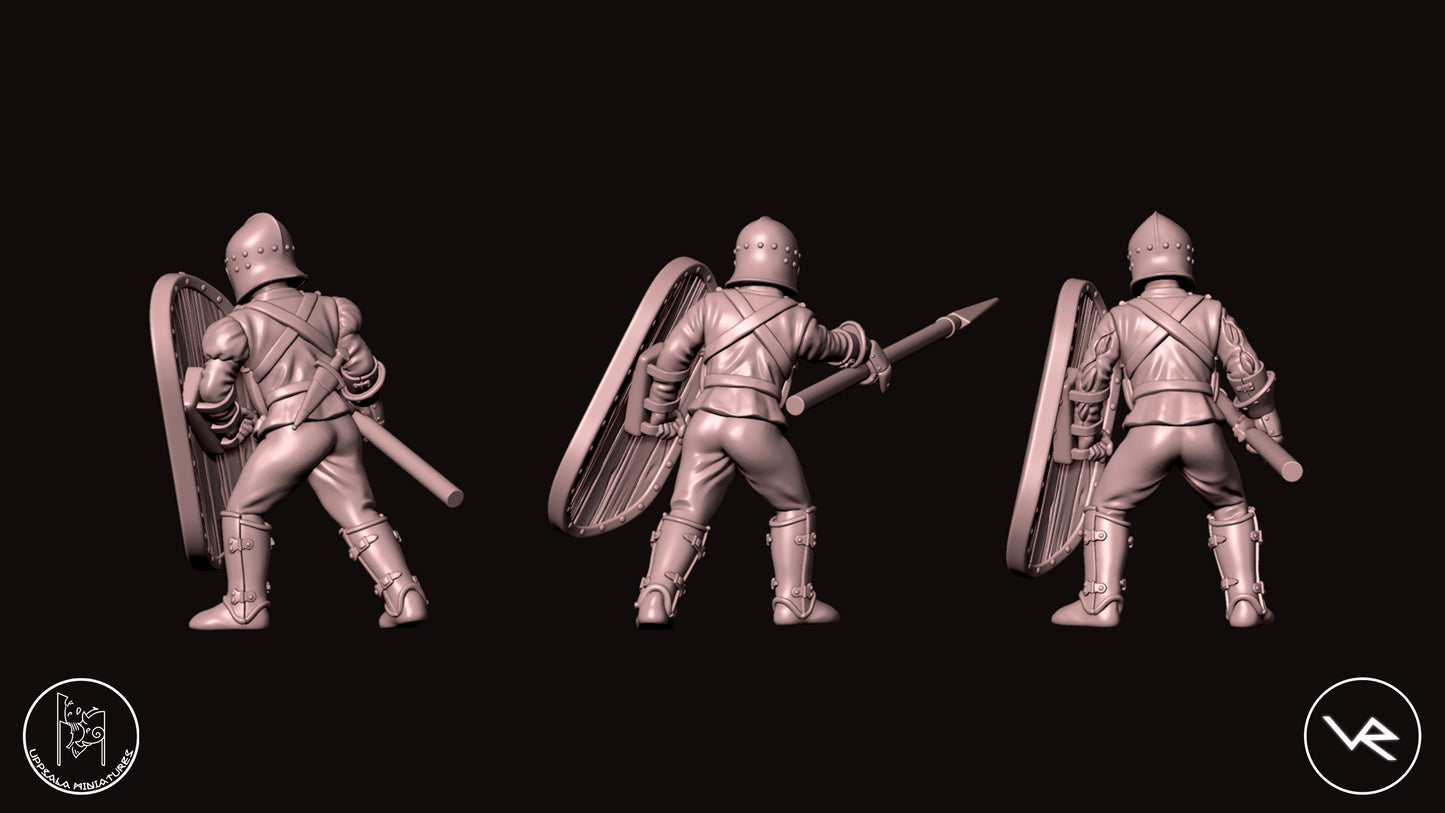 TARGONIERI COMPAGNIE DI VENTURA 15th CENTURY 28mm_1/72 SET 1