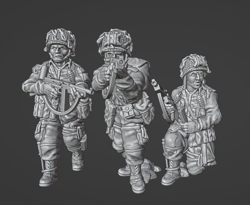 Colonel Muller Miniatures      US Paratroopers SMG Team  28mm