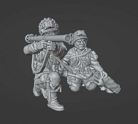 Colonel Muller Miniatures      US Paratroopers Bazooka Team firing  28mm