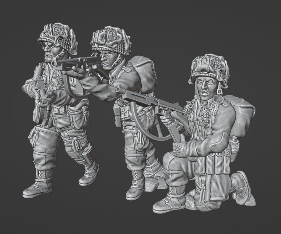 Colonel Muller Miniatures      US Paratroopers SMG Team  28mm