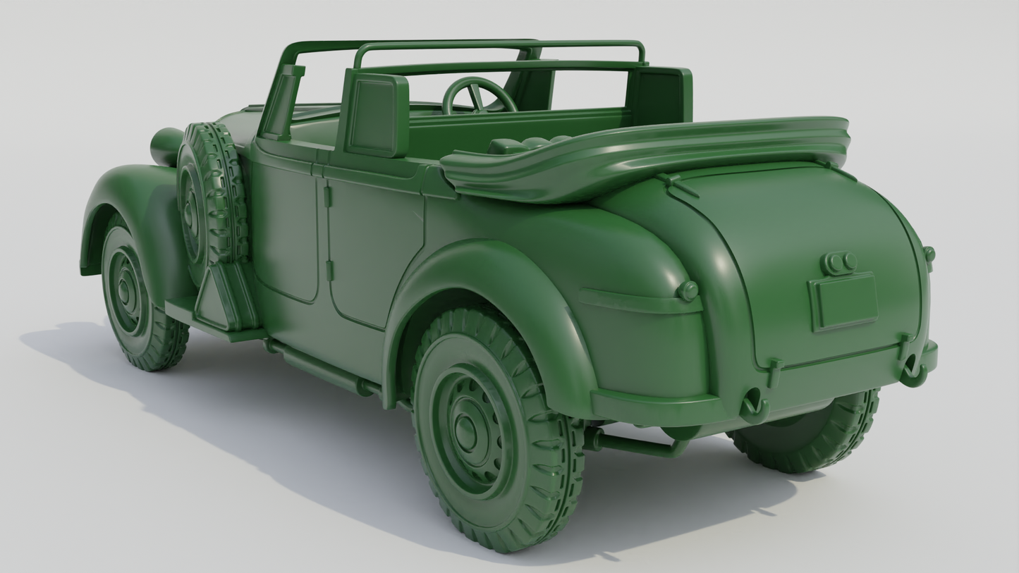 Wargame 3d Alfa Romeo 6C 2500 Coloniale (open + close top) Italy WW2