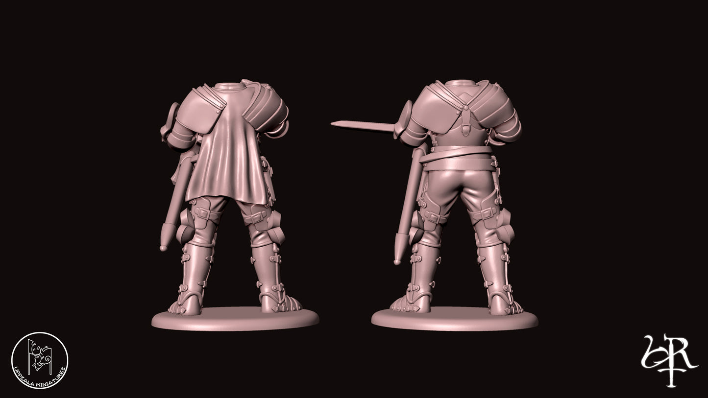 Dismounted Officers/Knights Set COMPAGNIE DI VENTURA 15th CENTURY   28mm_1/72 PATREON