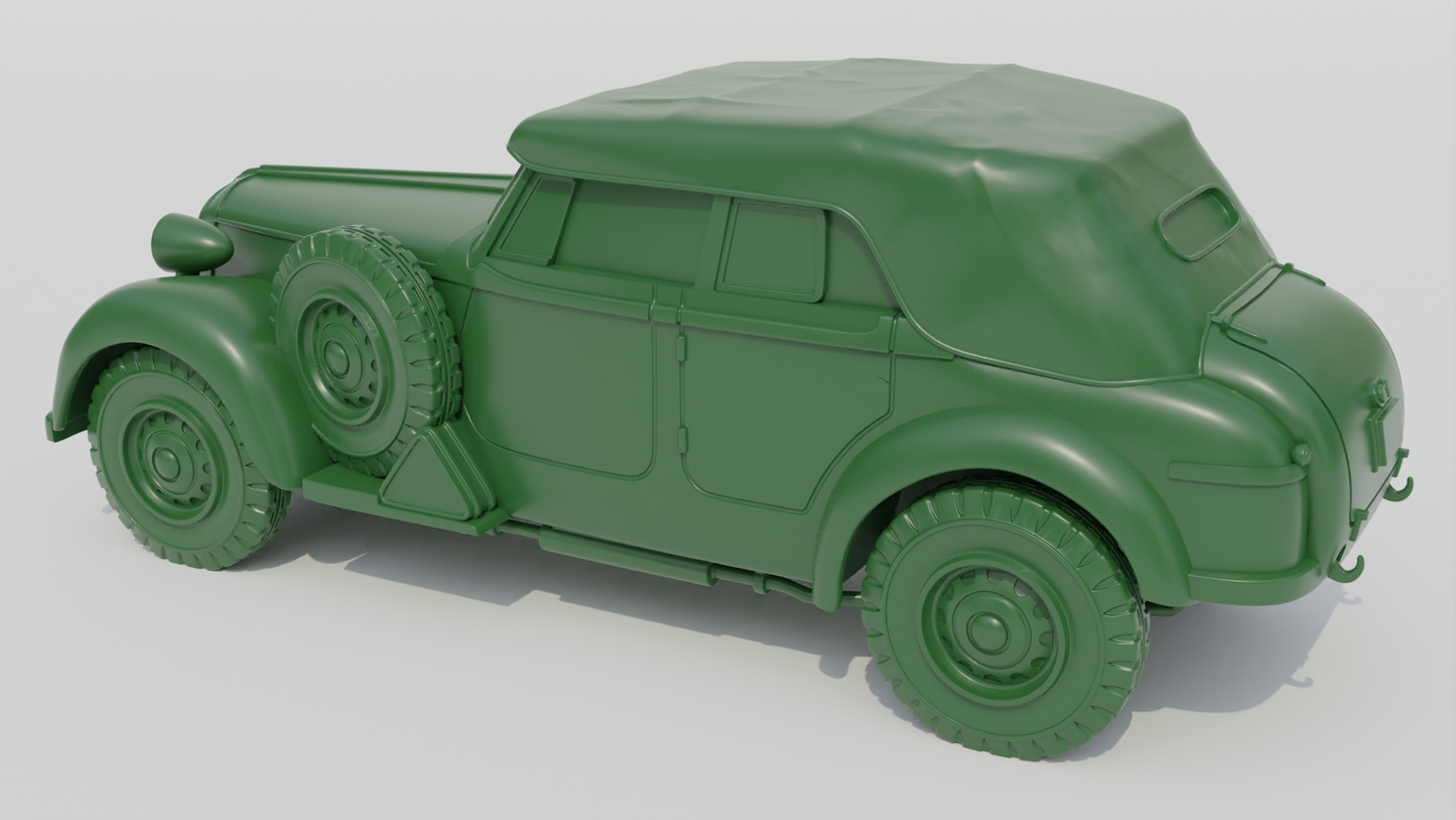 Wargame 3d Alfa Romeo 6C 2500 Coloniale (open + close top) Italy WW2