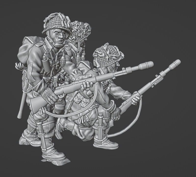 Colonel Muller Miniatures     US Paratroopers M1 Garand & M7 GL  28mm