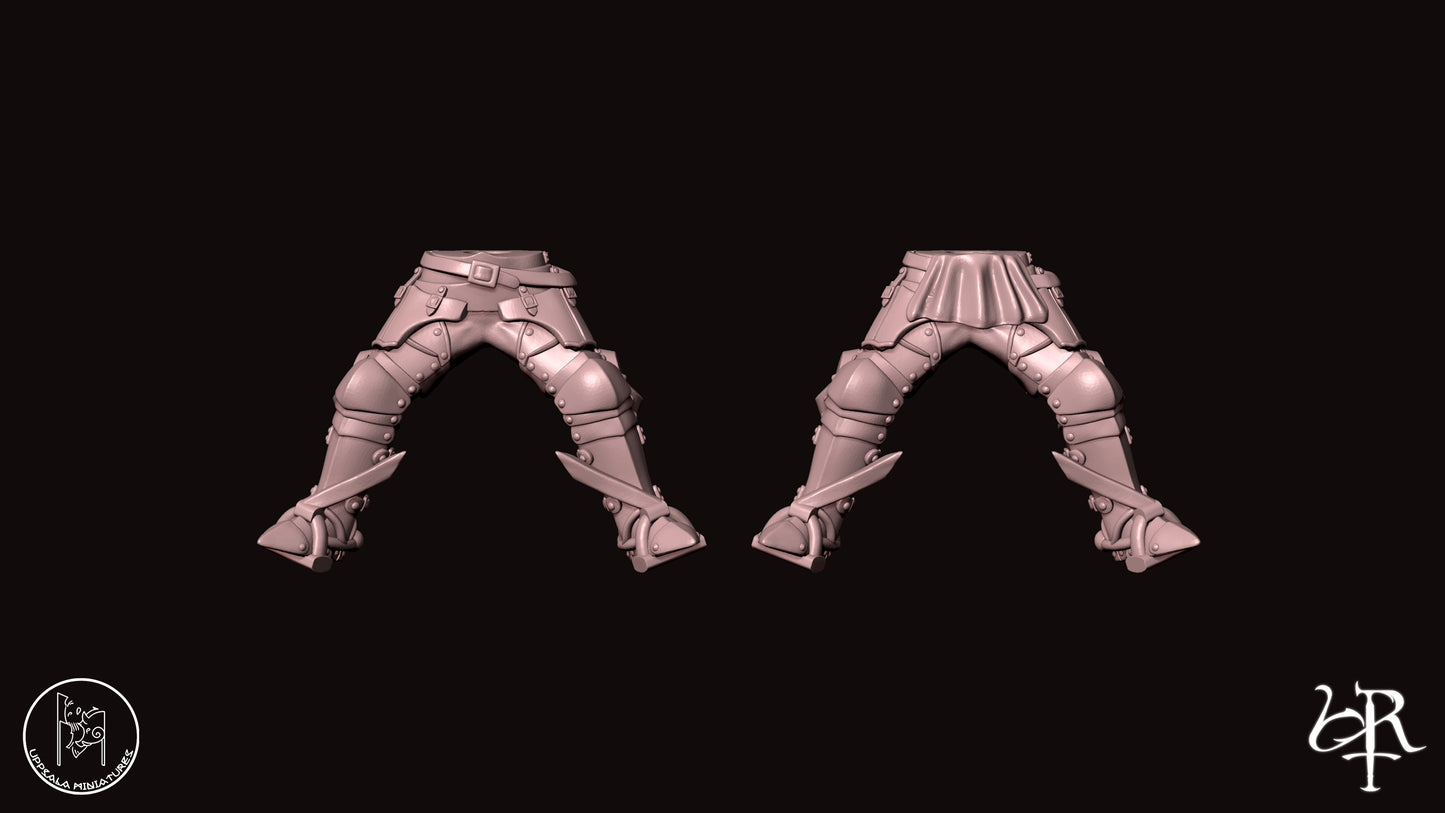 LEGS SET TYPE B FOR HEAVY CAVALRY COMPAGNIE DI VENTURA 15th CENTURY   28mm_1/72