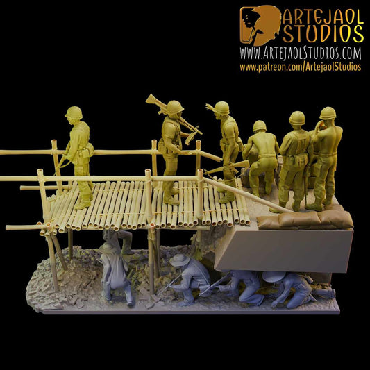 VIETCONG AMBUSH   Artejaol Studios Miniatures