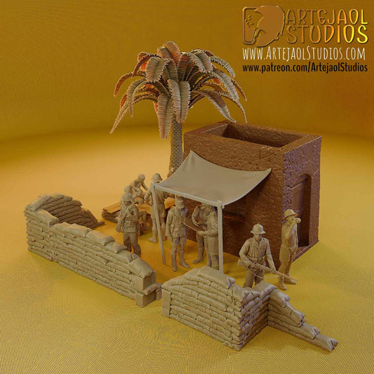 AFRIKA KORPS and ERWIN ROMMEL  AFRICA WW2   Artejaol Studios Miniatures