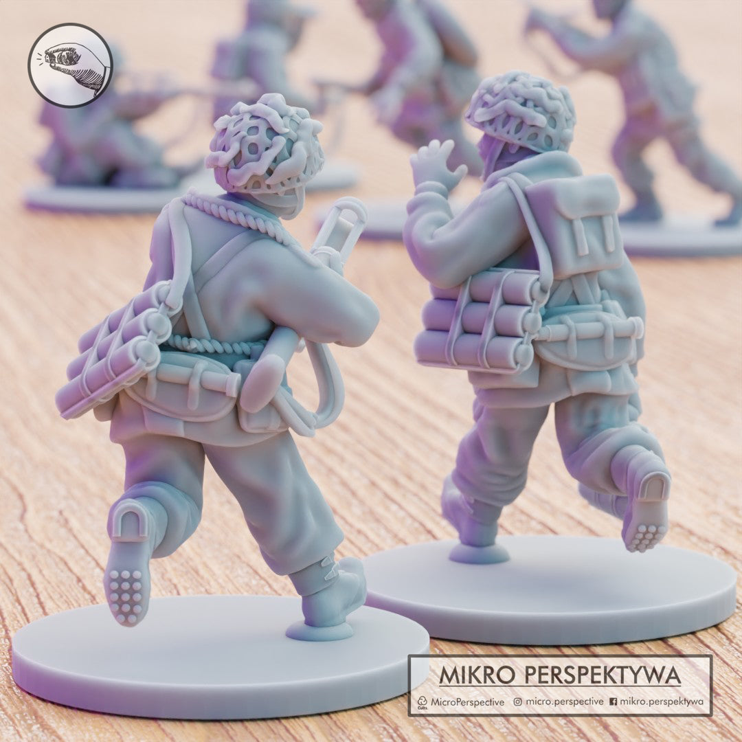 MIKRO PERSPEKTYWA British airborne weapons team  ww2 miniatures 28mm - 1/72