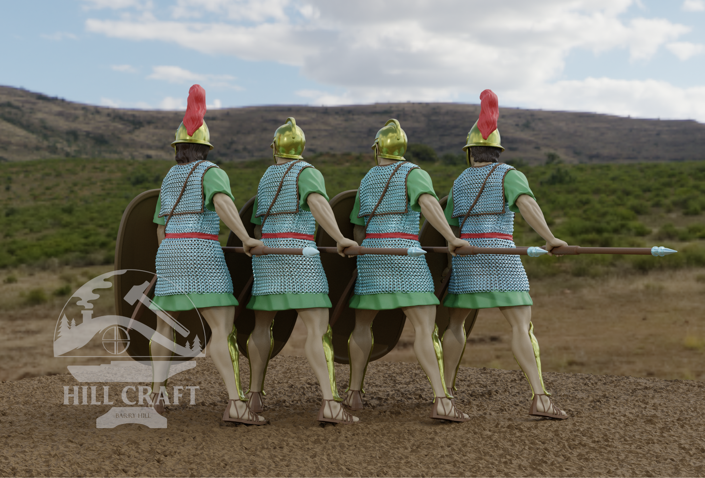 Hill Craft     Punic Wars Carthaginian Heavy Libyan Spearmen ATTACK POSE A