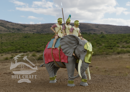 Hill Craft     Carthaginian North African War Elephant Pose 1