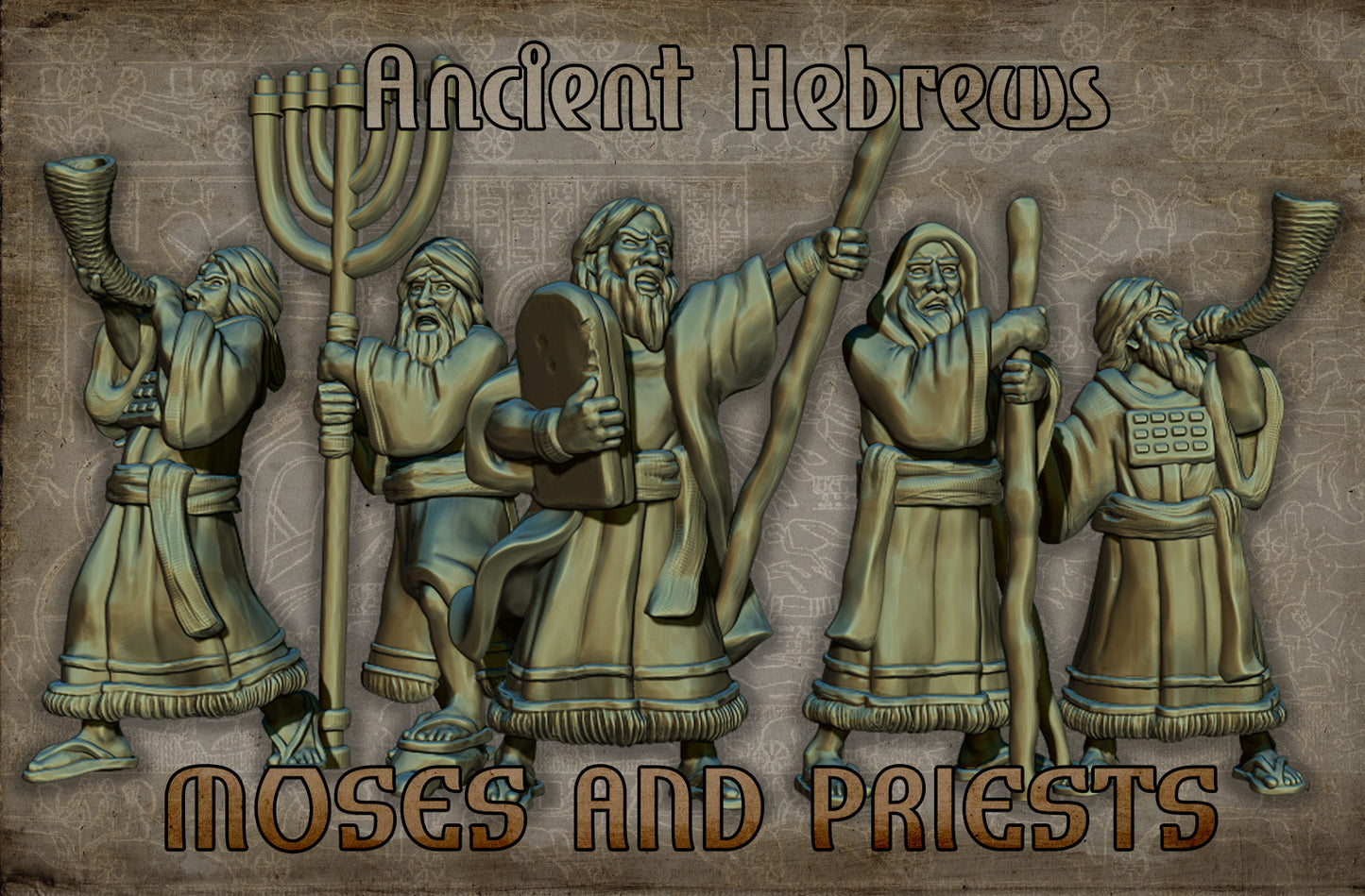 RED COPPER MINIATURES   Biblical Hebrews  COMMAND GROUP 15MM - 1/72 - 28MM