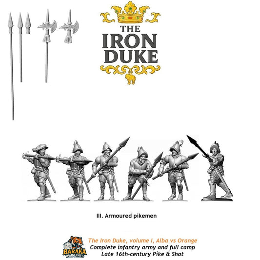 ARMOURED PIKEMEN  BARAKA WARGAMES 28mm/1.72/15mm