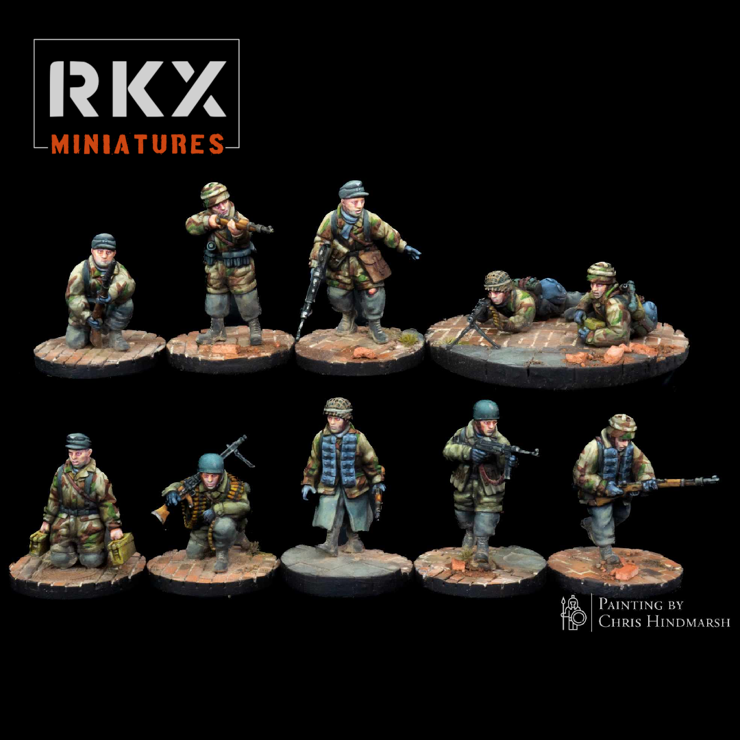 RKX Miniatures Fallschirmjäger squad 28mm