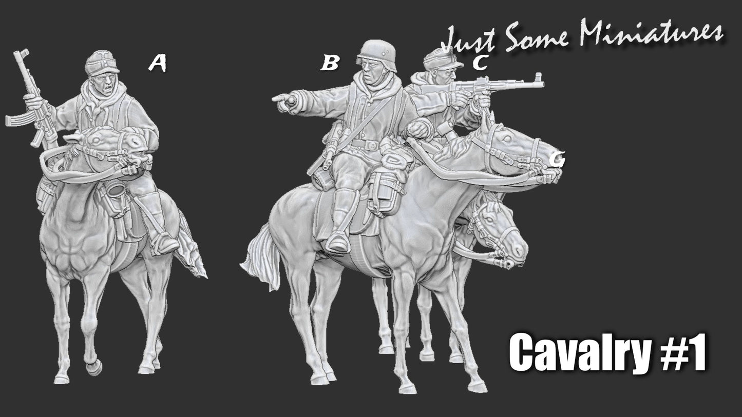 JUST SOME MINIATURES Cavalry Recon Squad Late war Set 1 28mm