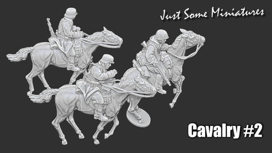 JUST SOME MINIATURES Cavalry Recon Squad Late war Set 2 28mm