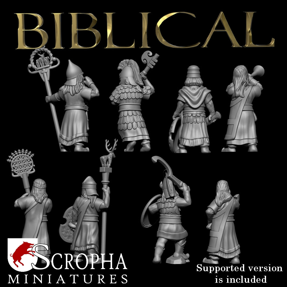 SCROPHA MINIATURES    Hittite command group   28mm