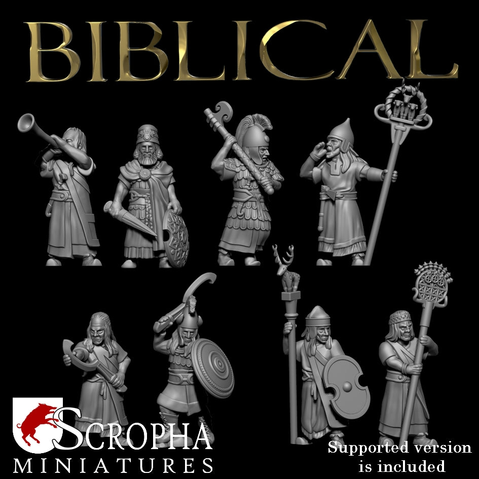 SCROPHA MINIATURES    Hittite command group   28mm