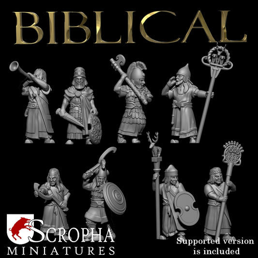 SCROPHA MINIATURES    Hittite command group   28mm