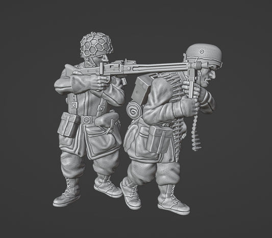 Colonel Muller Miniatures  German Fallschirmjager MG42 Team 28mm